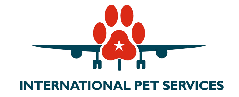 An orange paw and an airplane appear in the logo of International Pet Services.